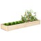 90" Wooden Raised Garden Planter Bed with Divider Perfect for Outdoor Vegetables Flowers Herbs
